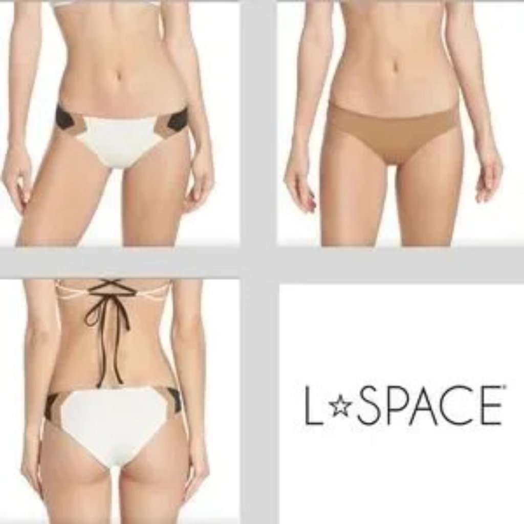 Nwt: L*Space Barracuda Bikini Bottom Classic Size Medium